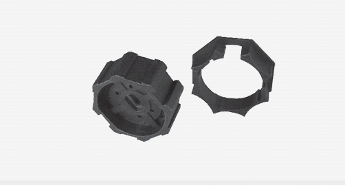 Adattatore e corona per rullo ottagonale da Ø 60 per tapparelle