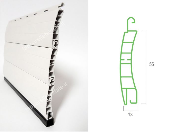 Tapparell PVC 13x55mm 4,5kg