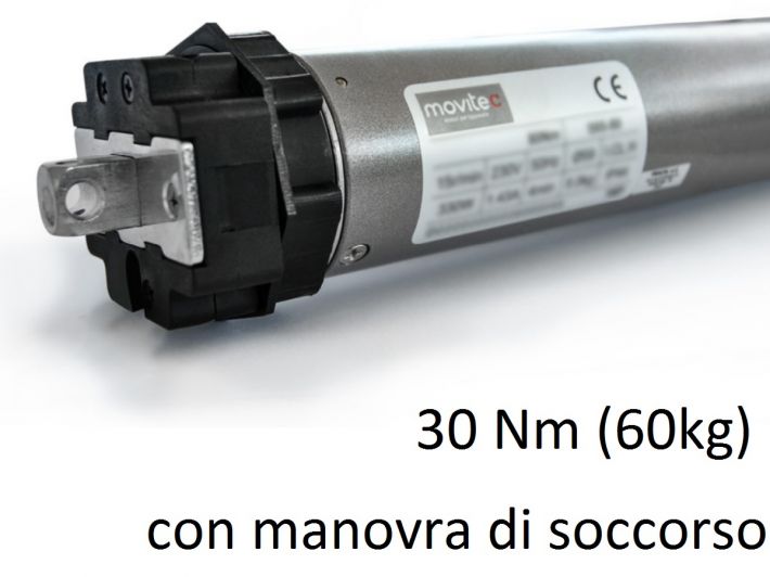 Motore con manovra di soccorso per avvolgibili 30nm (60kg)